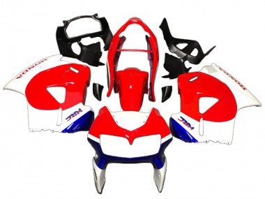 Billigste Honda VFR 800 Motorrad Verkleidung 1998-2001 - Weiss Rot Blau