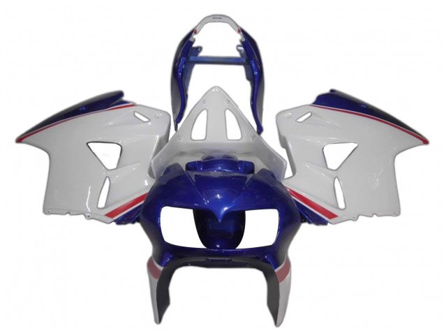 Billigste Honda VFR 800 Motorrad Verkleidung 1998-2001 - Weiss Blau Rot