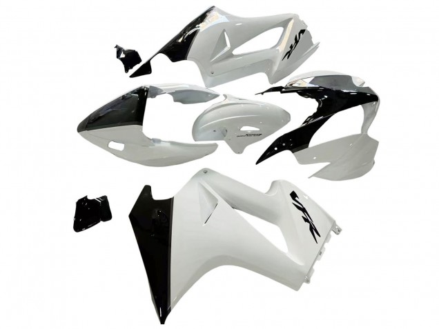 Billigste Honda VFR 800 Motorrad Verkleidung 2002-2013 - Perl Weiss Glanzendes Schwarz Aufkleber