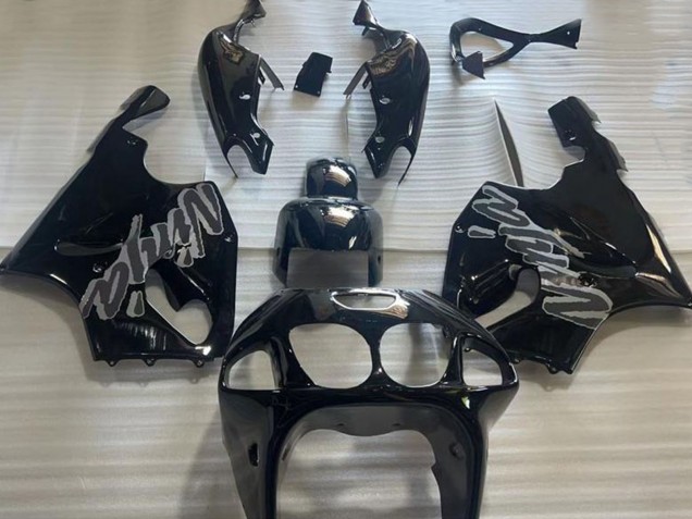 Billigste Kawasaki ZX7R Motorrad Verkleidung 1996-2003 - Glanzendes Schwarz