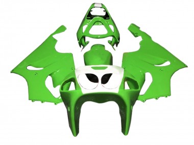 Billigste Kawasaki ZX7R Motorrad Verkleidung 1996-2003 - Grun Weiss