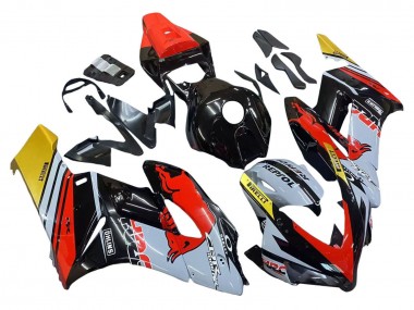 Billigste Honda CBR1000RR Motorrad Verkleidung 2004-2005 - Gelb Rot Weiss Glanzendes Red Bull Repsol HRC