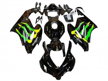 Billigste Honda CBR1000RR Motorrad Verkleidung 2004-2005 - Glanzendes Schwarz Gelb Grun Monster