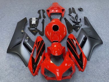 Billigste Honda CBR1000RR Motorrad Verkleidung 2004-2005 - Grau Rot Glanzendes Schwarz Streifen