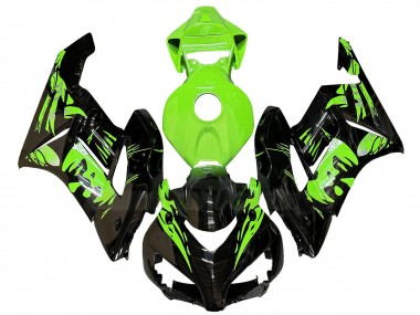 Billigste Honda CBR1000RR Motorrad Verkleidung 2004-2005 - Grun Glanzendes Schwarz