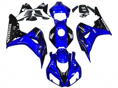 Billigste Honda CBR1000RR Motorrad Verkleidung 2006-2007 - Blau Glanzendes Schwarz