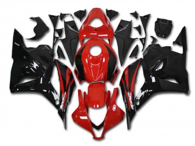 Billigste Honda CBR600RR Motorrad Verkleidung Kit 2009-2012 - Rot Glanzendes Schwarz
