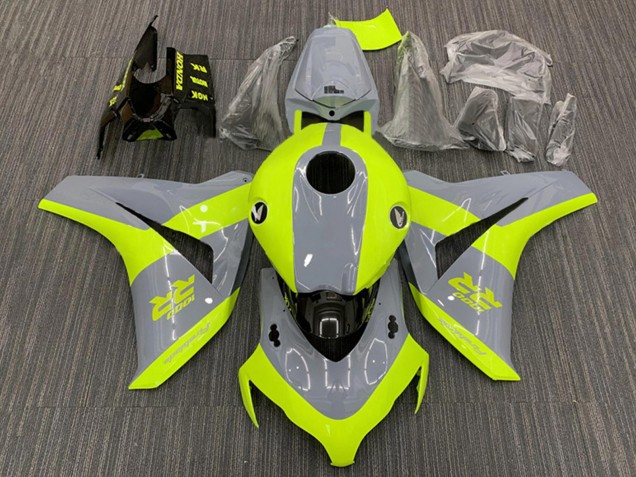 Billigste Honda CBR1000RR Motorrad Verkleidung 2008-2011 - Nardo Grau Fluoreszierendes Grun