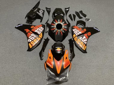 Billigste Honda CBR1000RR Motorrad Verkleidung 2008-2011 - Matt Schwarz Orange Repsol Rossi