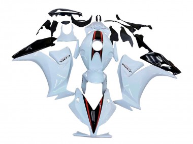 Billigste Honda CBR1000RR Motorrad Verkleidung 2012-2016 - Weiss Glanzendes Schwarz