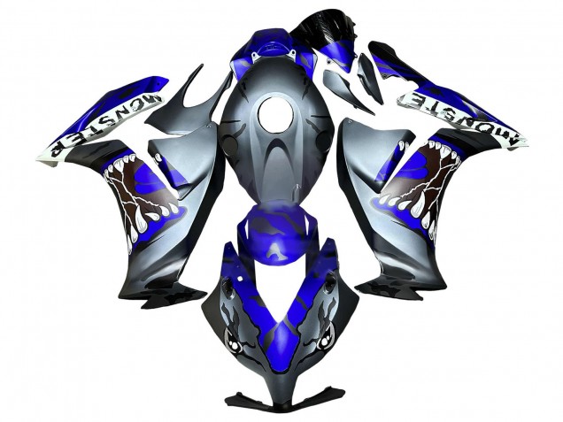 Billigste Honda CBR1000RR Motorrad Verkleidung 2012-2016 - Blau Grau Matt Schwarz Hai
