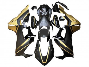 Billigste Honda CBR1000RR Motorrad Verkleidung 2017-2023 - Gold Matt Schwarz