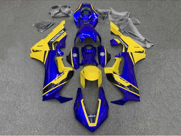 Billigste Honda CBR1000RR Motorrad Verkleidung 2017-2024 - Gelb Blau