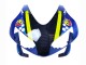 Billigste Honda CBR600RR Motorrad Verkleidung 2003-2004 - Blau Neon Gelb Glanzendes Schwarz Hai