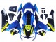 Billigste Honda CBR600RR Motorrad Verkleidung 2003-2004 - Blau Neon Gelb Glanzendes Schwarz Hai