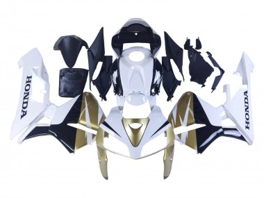 Billigste Honda CBR600RR Motorrad Verkleidung 2005-2006 - Gold Weiss Schwarz