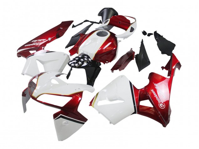 Billigste Honda CBR600RR Motorrad Verkleidung Kit 2005-2006 - Rot Weiss Schwarz