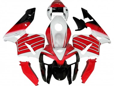 Billigste Honda CBR600RR Motorrad Verkleidung 2005-2006 - Rot Weiss Schwarz