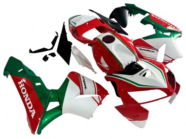 Billigste Honda CBR600RR Motorrad Verkleidung 2005-2006 - Rot Weiss Grun