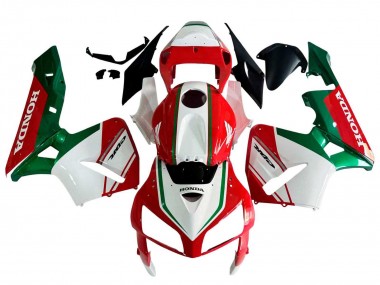 Billigste Honda CBR600RR Motorrad Verkleidung 2005-2006 - Rot Weiss Grun