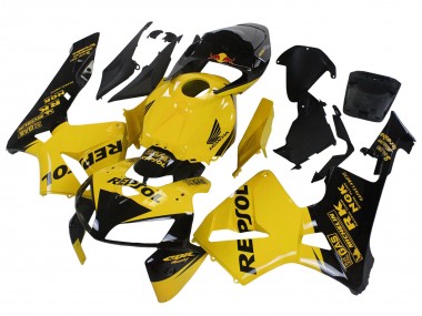 Billigste Honda CBR600RR Motorrad Verkleidung 2005-2006 - Gelb Schwarz Repsol