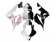 Billigste Honda CBR600RR Motorrad Verkleidung 2007-2008 - Weiss Cherry Blossom Glanzendes Schwarz Geteiltes
