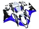 Billigste Honda CBR600RR Motorrad Verkleidung 2007-2008 - Weiss Blau Glanzendes Schwarz