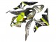 Billigste Honda CBR600RR Motorrad Verkleidung 2007-2008 - Grau Fluoreszierendes Gelb Hai