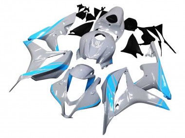 Billigste Honda CBR600RR Motorrad Verkleidung 2007-2008 - Glanzendes Grau Hellblau