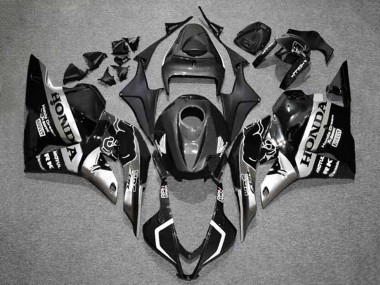 Billigste Honda CBR600RR Motorrad Verkleidung 2009-2012 - Silber Glanzendes Schwarz HRC