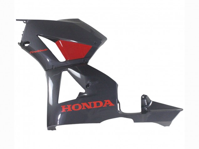 Billigste Honda CBR600RR Motorrad Verkleidung 2013-2023 - Schwarzes Carbonfaser Rot