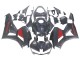 Billigste Honda CBR600RR Motorrad Verkleidung 2013-2023 - Schwarzes Carbonfaser Rot