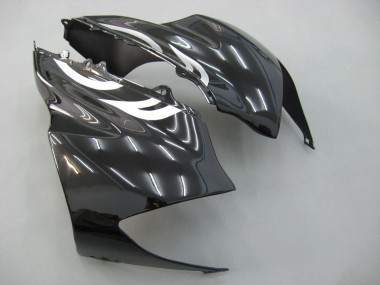 Billigste Kawasaki ZX10R Motorrad Verkleidung 2004-2005 - Schwarz Weiss