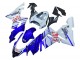 Billigste Kawasaki ZX10R Motorrad Verkleidung 2004-2005 - Glanzendes Blau Weiss Fiat Motul