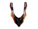 Billigste Kawasaki ZX10R Motorrad Verkleidung 2004-2005 - Burnt Orange Schwarz Monster Elf