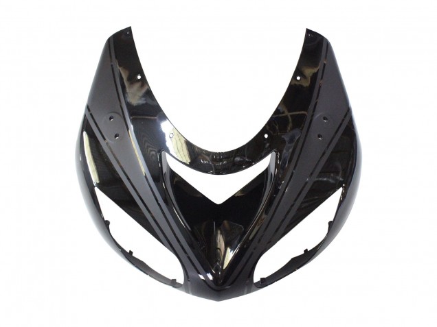 Billigste Kawasaki ZX10R Motorrad Verkleidung 2006-2007 - Matt Schwarz Glanzendes Schwarz