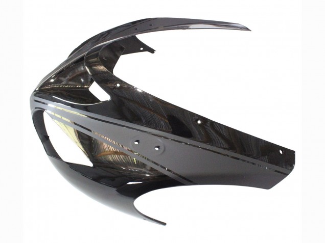 Billigste Kawasaki ZX10R Motorrad Verkleidung 2006-2007 - Matt Schwarz Glanzendes Schwarz