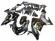 Billigste Kawasaki ZX10R Motorrad Verkleidung 2006-2007 - Grau Gelb Glanzendes Schwarz Monster Elf