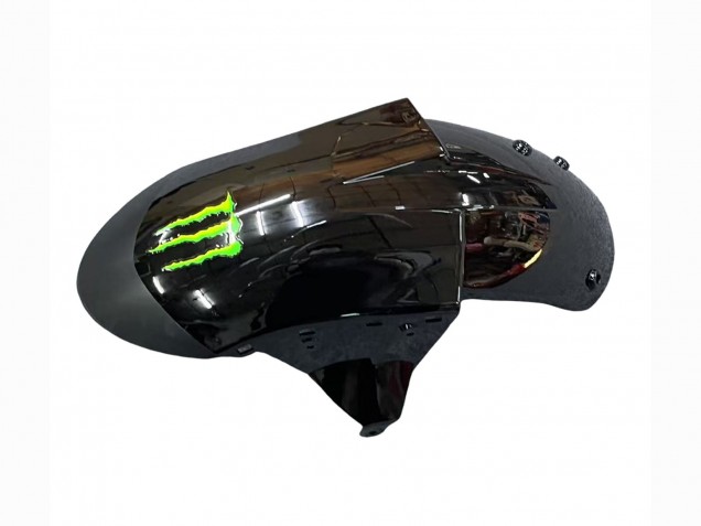 Billigste Kawasaki ZX10R Motorrad Verkleidung 2006-2007 - Grau Gelb Glanzendes Schwarz Monster Elf