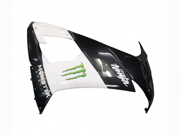 Billigste Kawasaki ZX10R Motorrad Verkleidung 2008-2010 - Glanzendes Schwarz Weiss Grun Monster Elf