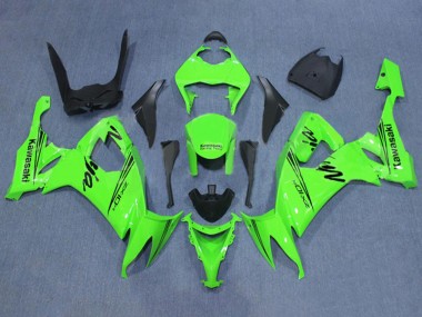 Billigste Kawasaki ZX10R Motorrad Verkleidung 2008-2010 - Grun Schwarz