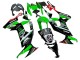 Billigste Kawasaki ZX10R Motorrad Verkleidung 2008-2010 - Grun Weiss Rot Schwarz Monster Elf 66