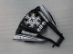 Billigste Kawasaki ZX10R Motorrad Verkleidung 2011-2015 - Glanzendes Schwarz Weiss Elf Schnee Aufkleber