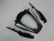 Billigste Kawasaki ZX10R Motorrad Verkleidung 2011-2015 - Glanzendes Schwarz Weiss Elf Schnee Aufkleber