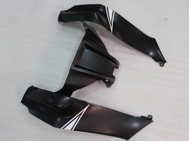 Billigste Kawasaki ZX10R Motorrad Verkleidung 2011-2015 - Glanzendes Schwarz Weiss Elf Schnee Aufkleber