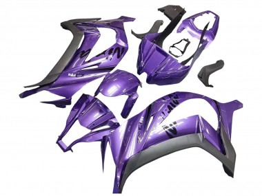 Billigste Kawasaki ZX10R Motorrad Verkleidung 2011-2015 - Lila Matt Schwarz