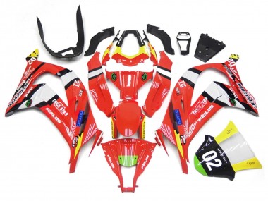 Billigste Kawasaki ZX10R Motorrad Verkleidung 2011-2015 - Rot Gelb Weiss Schwarz Grun Blau Trick Star 02