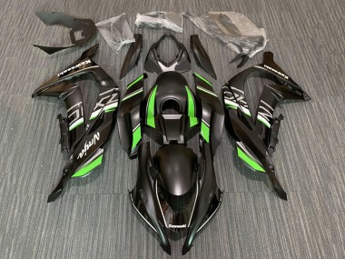 Billigste Kawasaki ZX10R Motorrad Verkleidung 2016-2020 - Matt Schwarz Grun Weiss Ninja