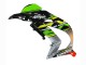 Billigste Kawasaki ZX10R Motorrad Verkleidung 2016-2020 - Grun Rot Grau
