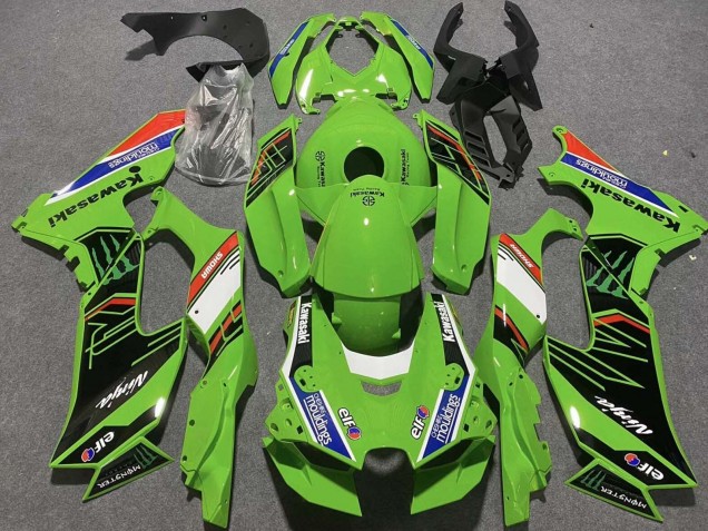 Billigste Kawasaki ZX10R Motorrad Verkleidung 2021-2025 - Grun Weiss Blau Schwarz Rot Showr Elf Mouldings Monster